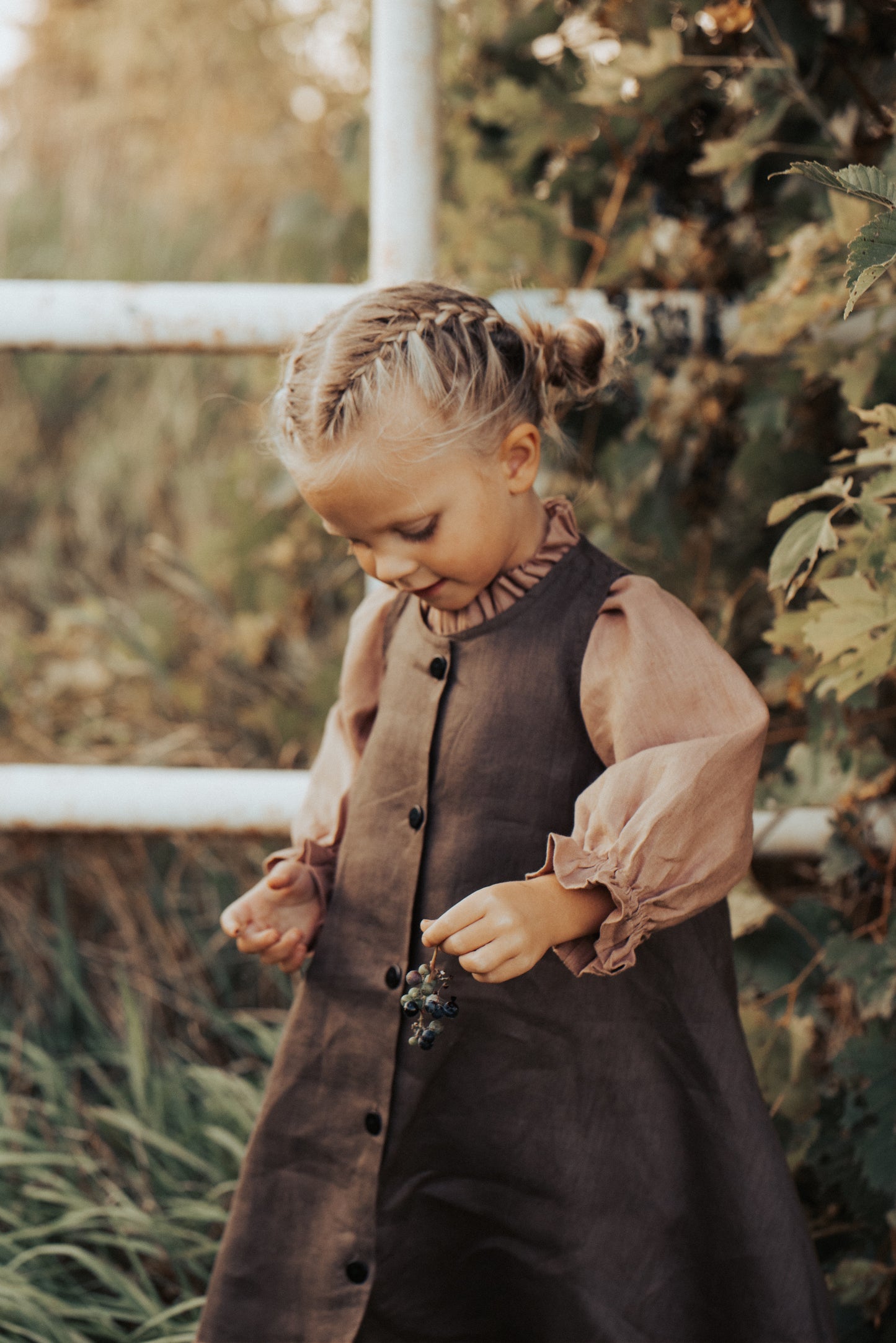 gathered long sleeve shirt